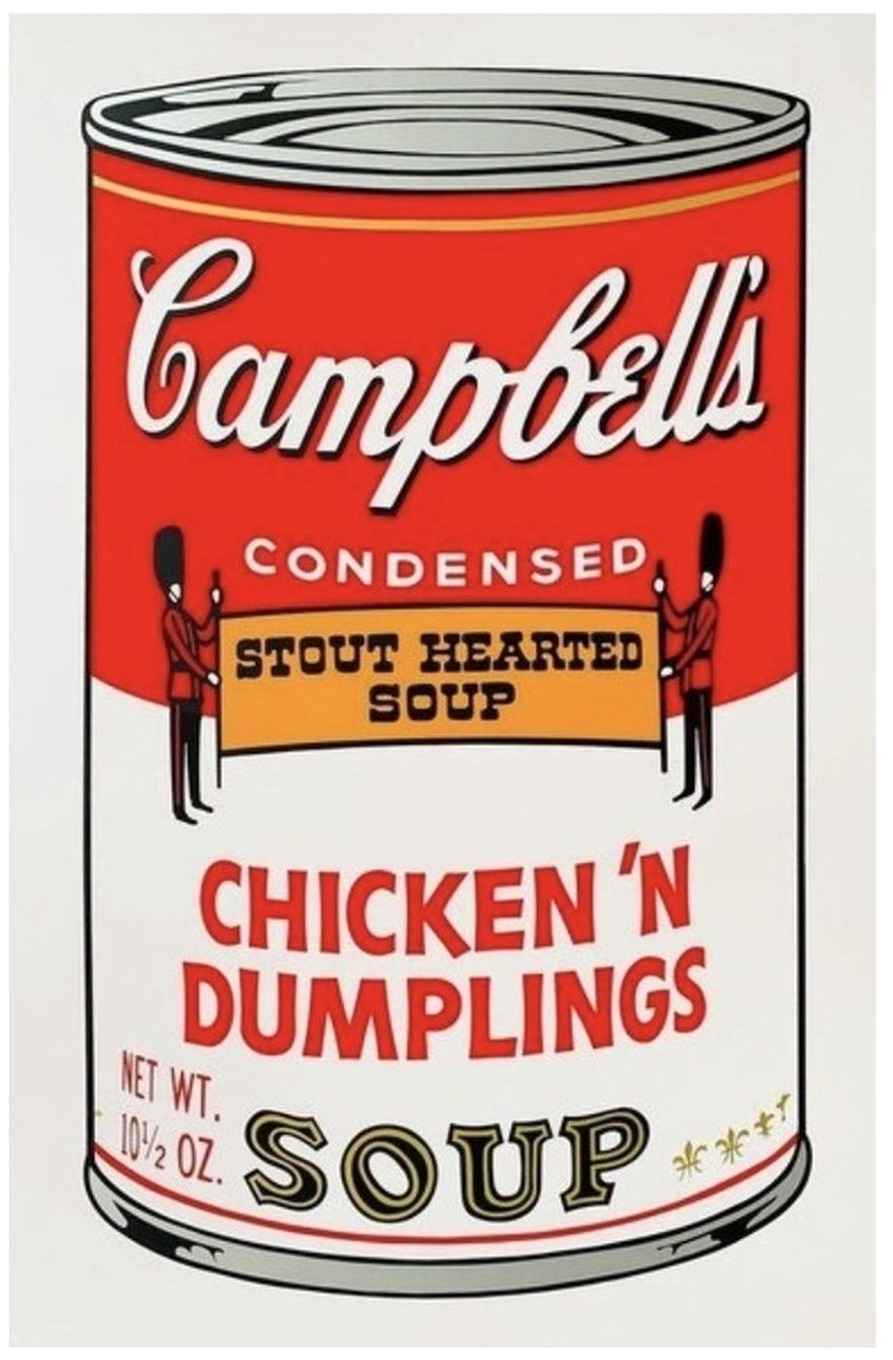 Soup Can II — Chicken 'N Dumplings (11.62) (after Andy Warhol)
