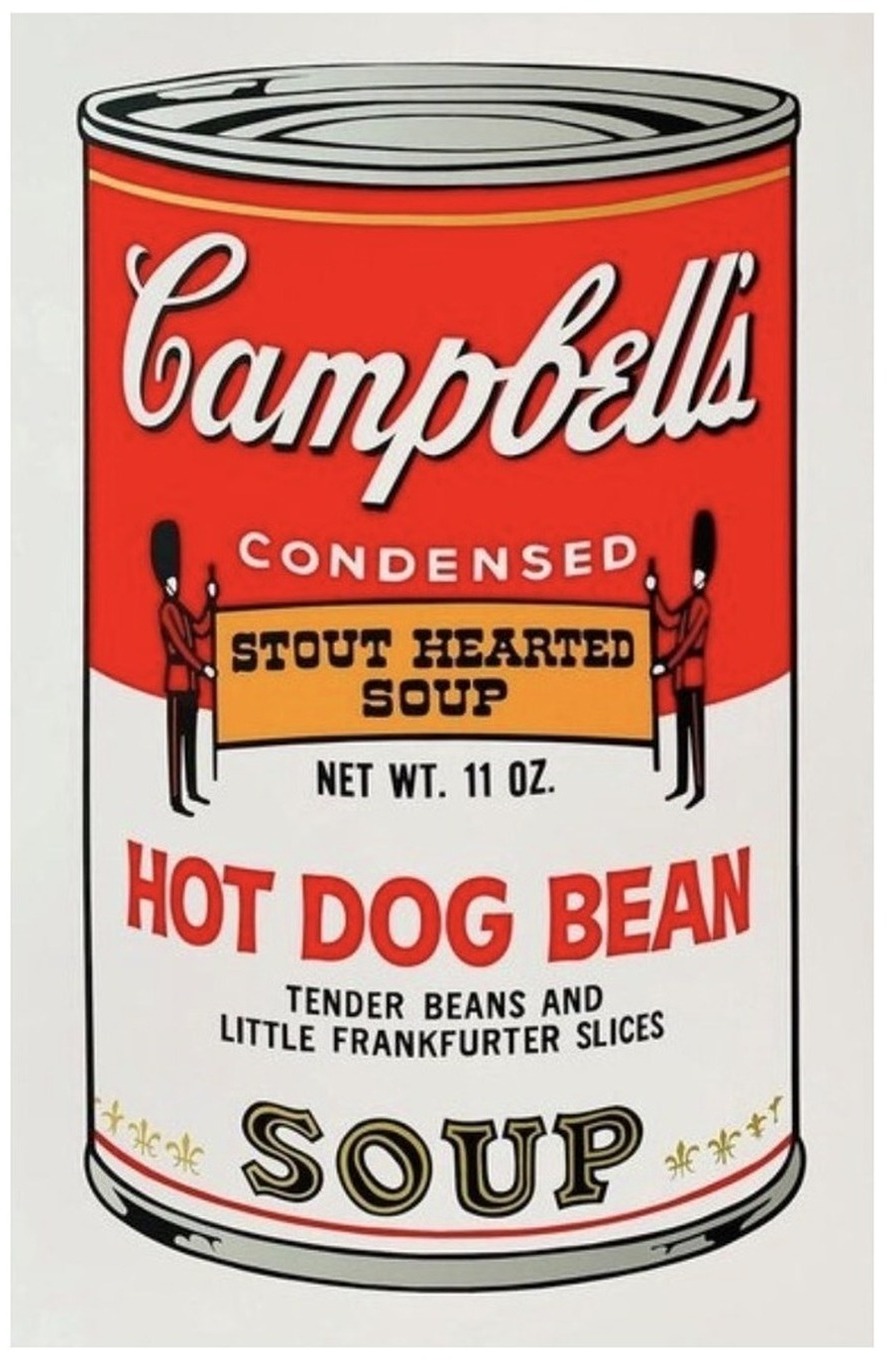 Soup Can II — Hot Dog Bean (11.57) (after Andy Warhol)