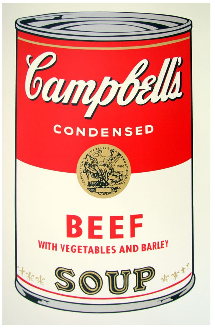 Soup Can I — Beef (11.49) (after Andy Warhol)