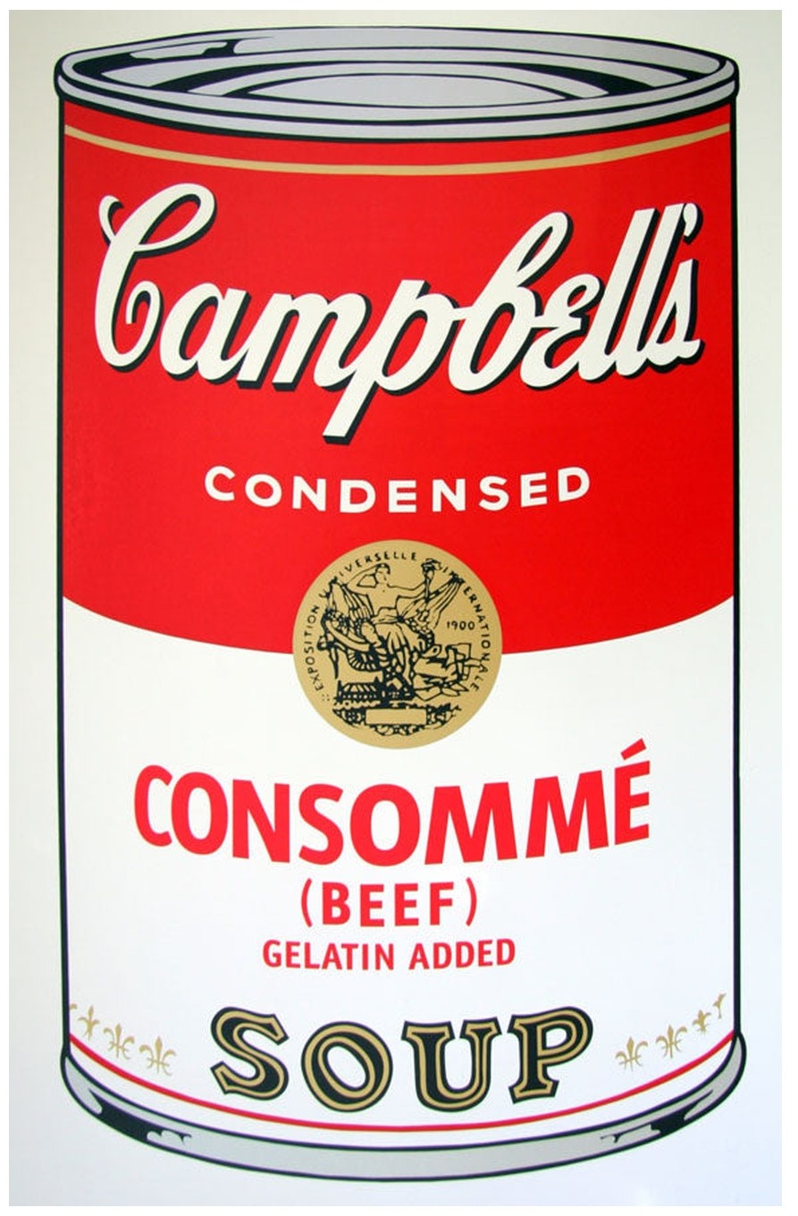 Soup Can I — Consommé (11.52) (after Andy Warhol)