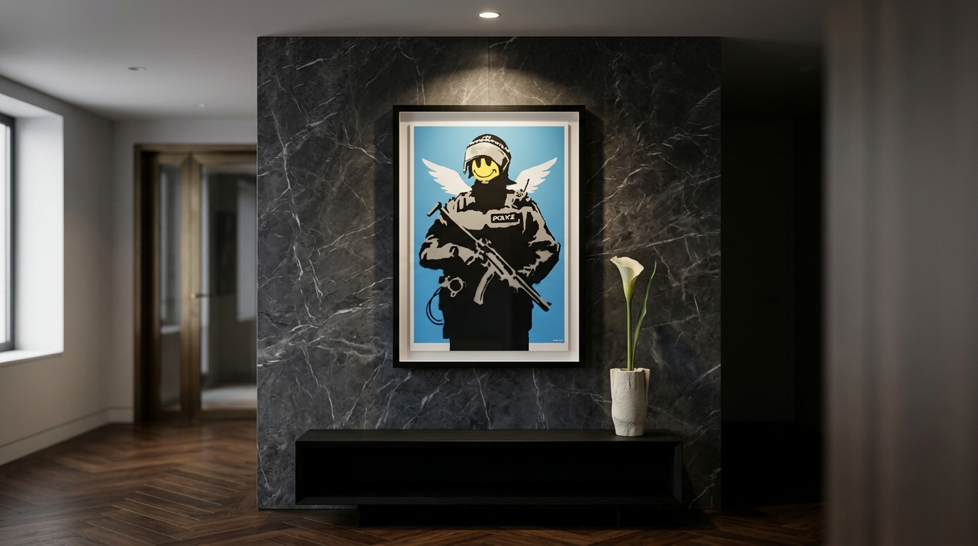 Flying Copper — Banksy