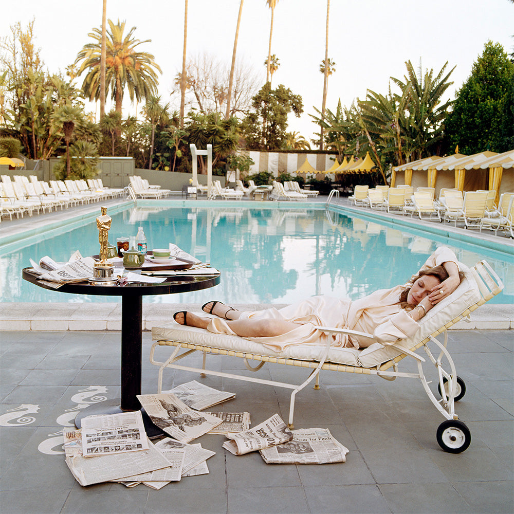Faye Dunaway Poolside in LA, 1977