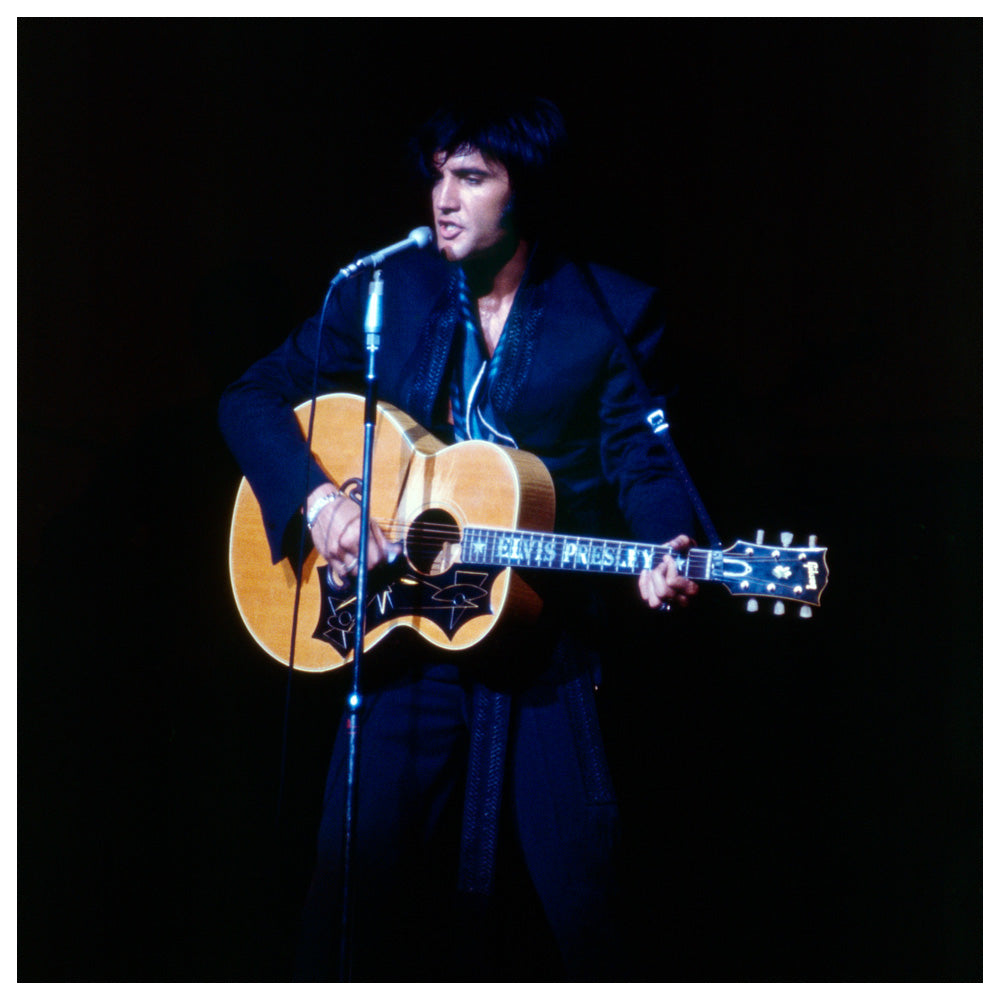 Elvis Presley performing in Las Vegas, 1969