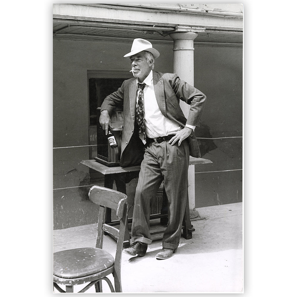 Lee Marvin on the set of Pocket Money, 1971