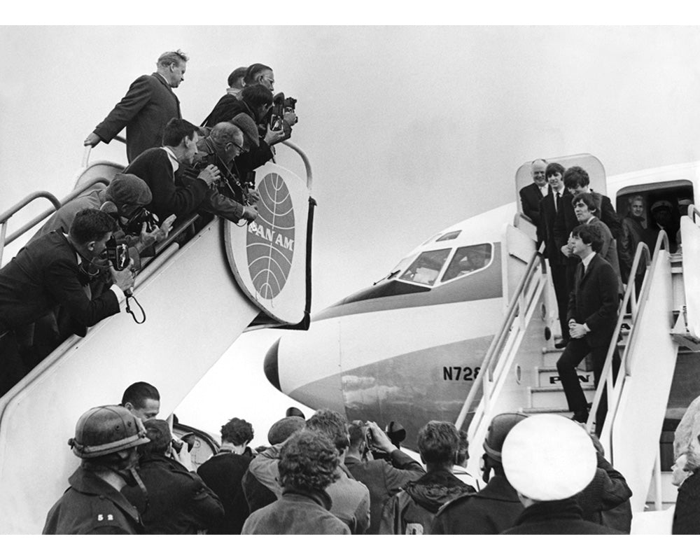 The Beatles leaving for The United States, 1964