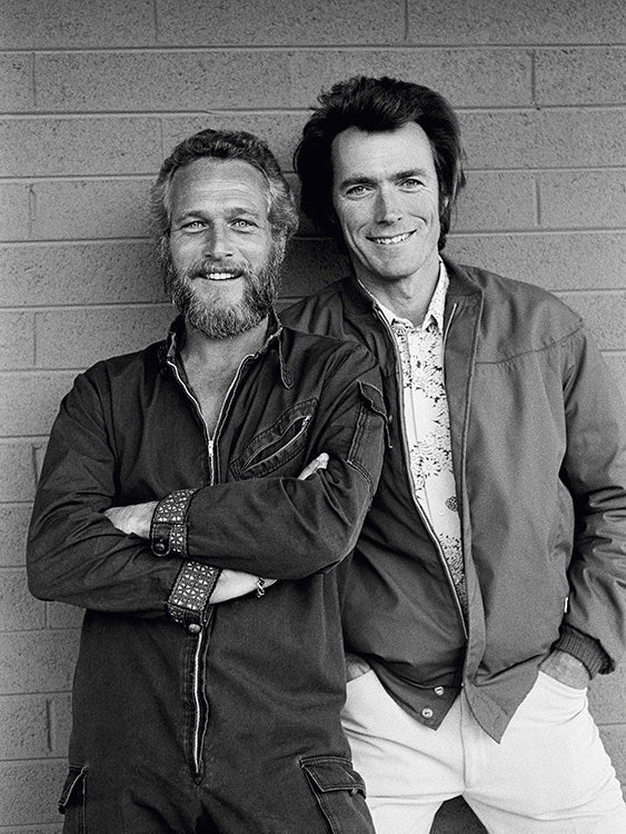 Paul Newman & Clint Eastwood at a Tucson motel, 1972