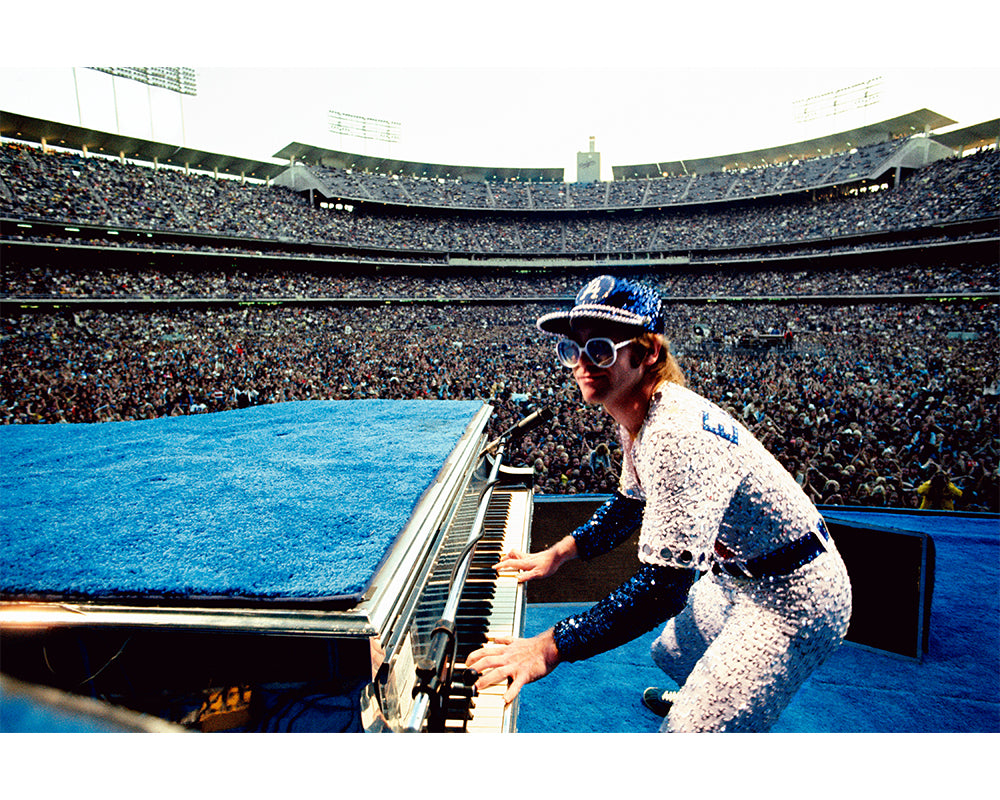 Elton John at Dodger Stadium, 1975
