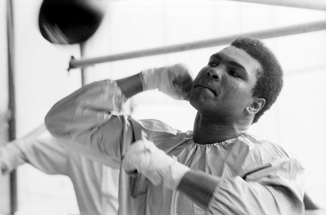 Muhammad Ali training for a fight in Dublin, 1972