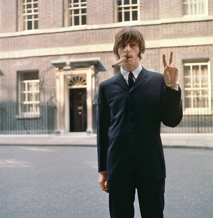 Ringo Starr outside Downing Street, 1965