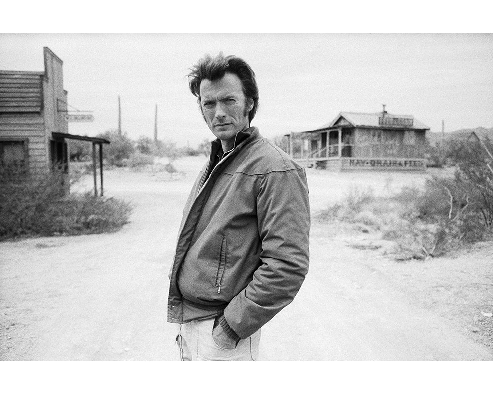 Clint Eastwood on set of Joe Kidd, 1972