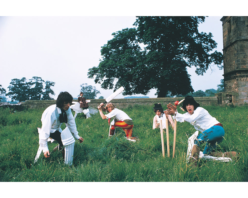 The Rolling Stones playing cricket, 1968