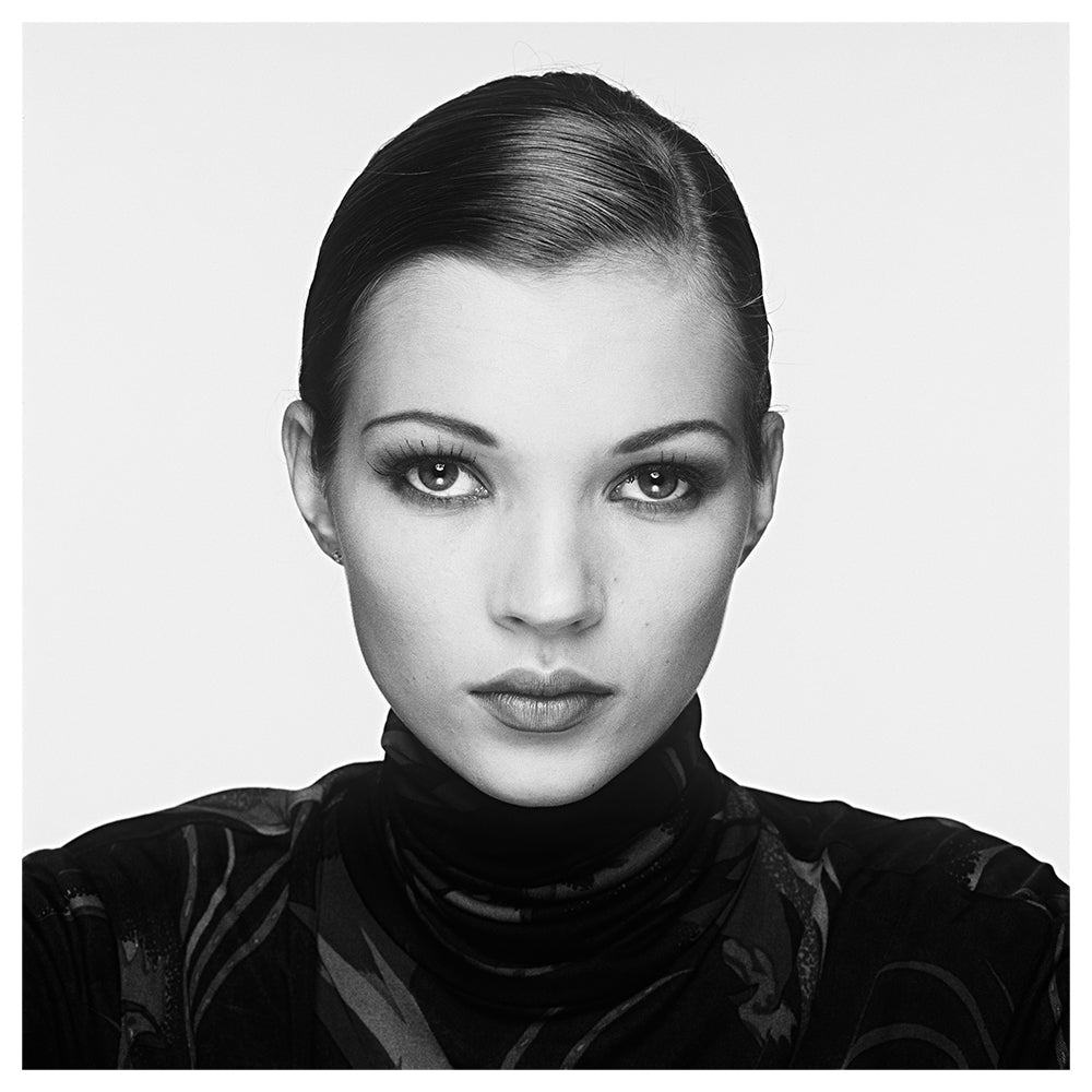 Kate Moss close up portrait, 1992