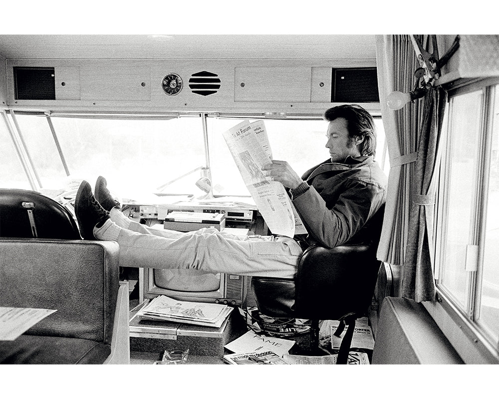 Clint Eastwood filming Joe Kidd, 1972