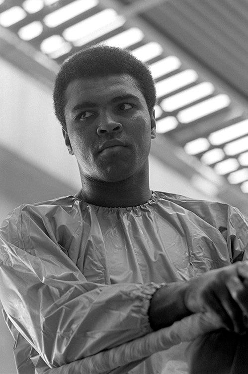 Muhammad Ali training for his fight with Alvin Lewis, 1972