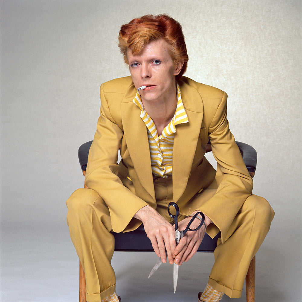 David Bowie in a Freddie Burretti suit, 1974